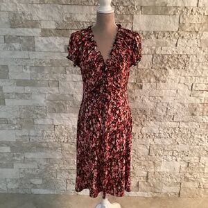 Connected Apparel short-sleeved V-neck dress